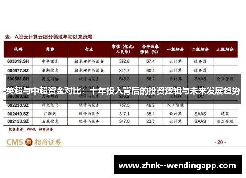 英超与中超资金对比:十年投入背后的投资逻辑与未来发展趋势 英超与中超资金对比:十年投入背后的投资逻辑与未来发展趋势