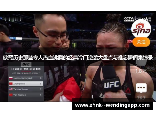 欧冠历史那些令人热血沸腾的经典冷门逆袭大盘点与难忘瞬间集锦录